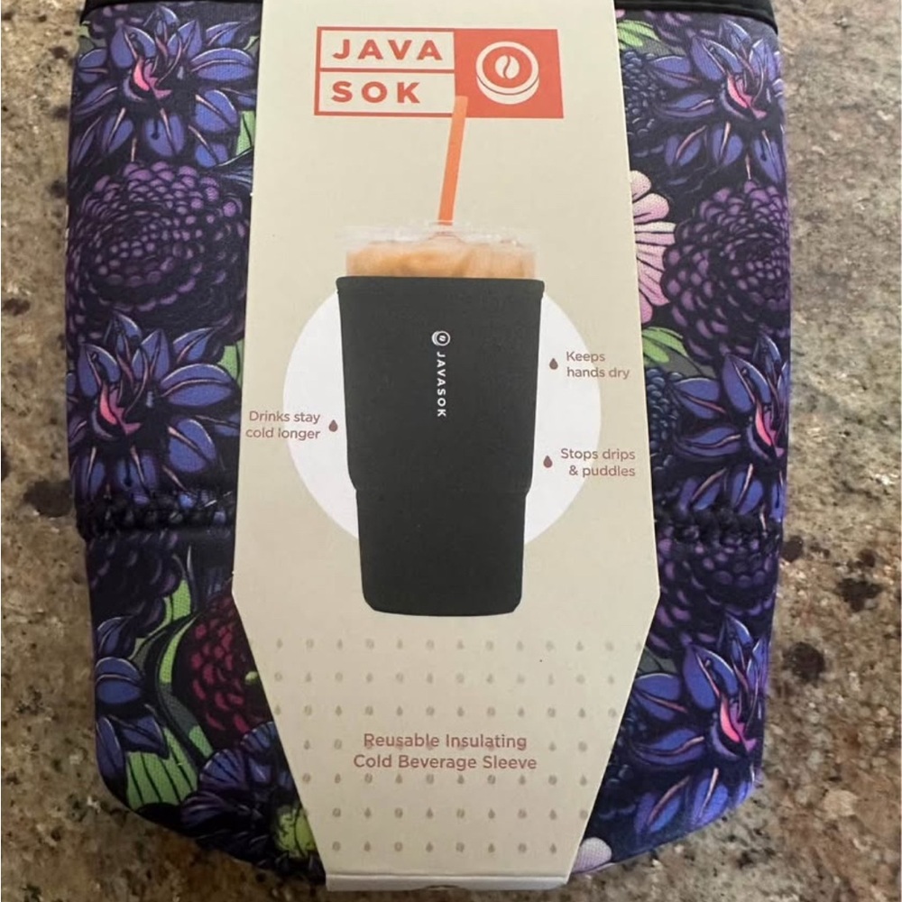 Floral Insulating Beverage Sleeve